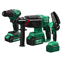 Набор аккумуляторного инструмента STALKER Kit (MC20-10 Li B+D20 Li+RH20 Li BL)