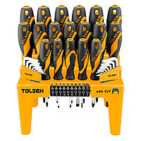 Наборы отверток бит и шестигранники TOLSEN SL/PH/PZ/HEX/Torx 44шт. 20184