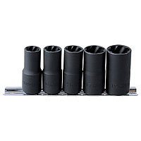 Набор торцевых головок для поврежденных гаек и болтов KING TONY 12-19мм 5шт. 9TD035MR