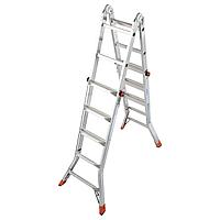 Шарнирная телескопическая лестница KRAUSE "MONTO TELEMATIC" 4x5 129963