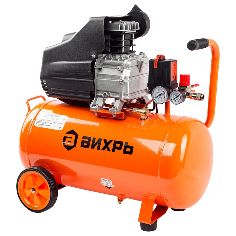 Компрессор поршневой Вихрь КМП-300/50 / 300л/мин / 8бар / 74/3/4