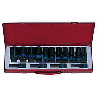 Набор ударных глубоких торцевых головок KING TONY 1/2" 10-32мм 15шт. 4415MP03