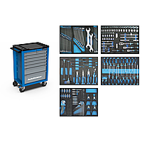Инструментальная тележка AutoMeister TM67N-229 + набор инструмента 229шт. T15229E