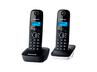 Радиотелефон PANASONIC KX-TG1612 (RUH) Серый. Дополнительная трубка в комплекте АОН, Caller ID (журнал на 50
