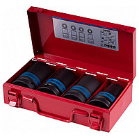 Набор ударных глубоких торцевых головок KING TONY 1" 27-33мм 4шт. 8404MP