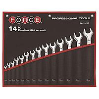 Набор комбинированных ключей Force 14 предметов 5141C