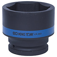 Головка торцевая ударная шестигранная KING TONY 1" 80мм 853580M