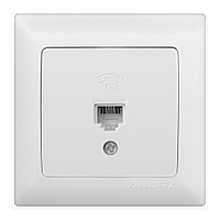 Розетка телефонная KLAUS евростандарт AE01110