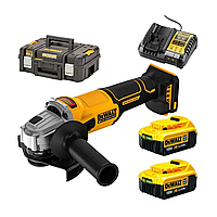 Аккумуляторная угловая шлифмашина DeWalt 125 мм DCG407M2T-QW