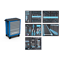 Инструментальная тележка AutoMeister TM1B7N-218 + набор инструмента 218шт. T15218E