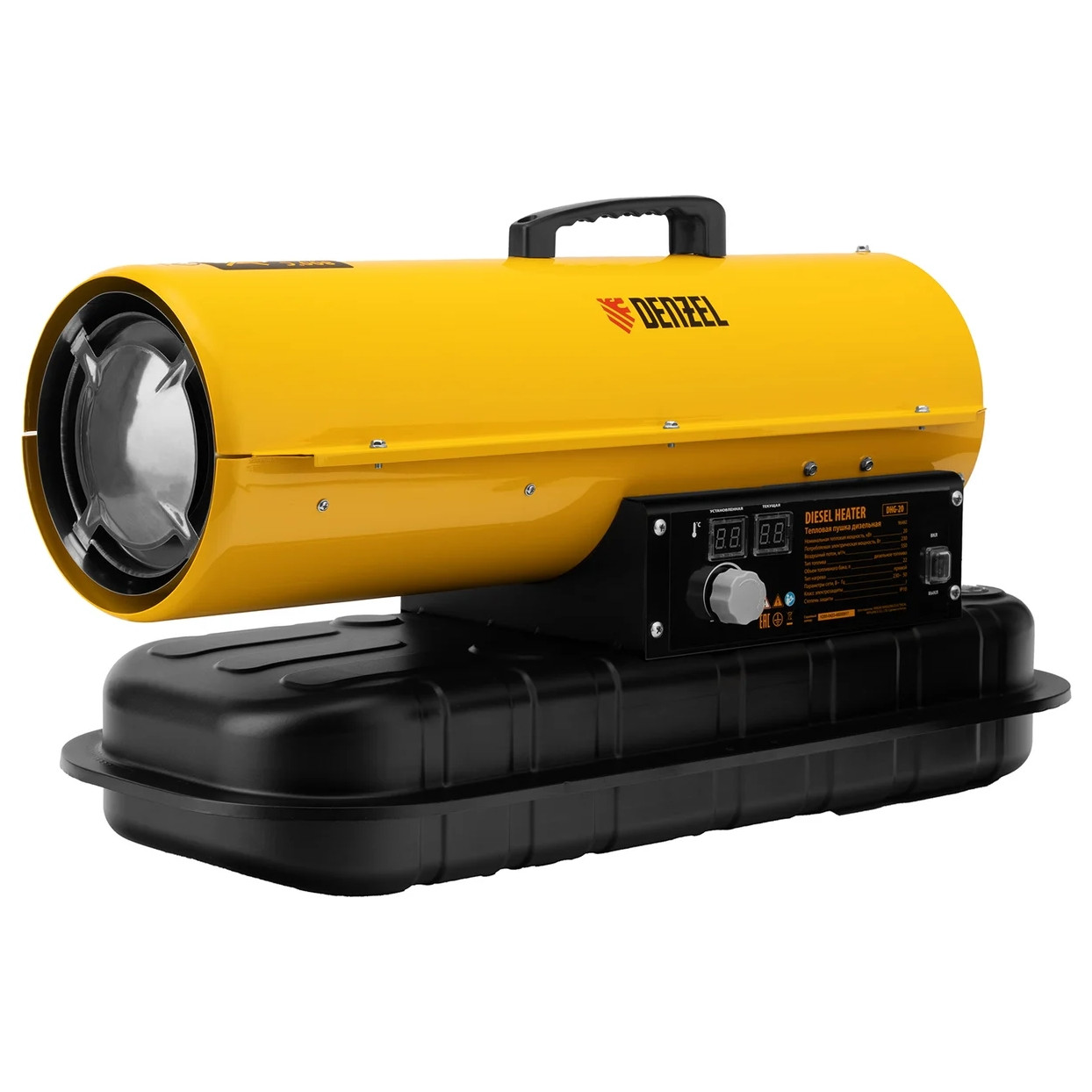 Дизельная тепловая пушка прямого нагрева DENZEL DHG-20 96482