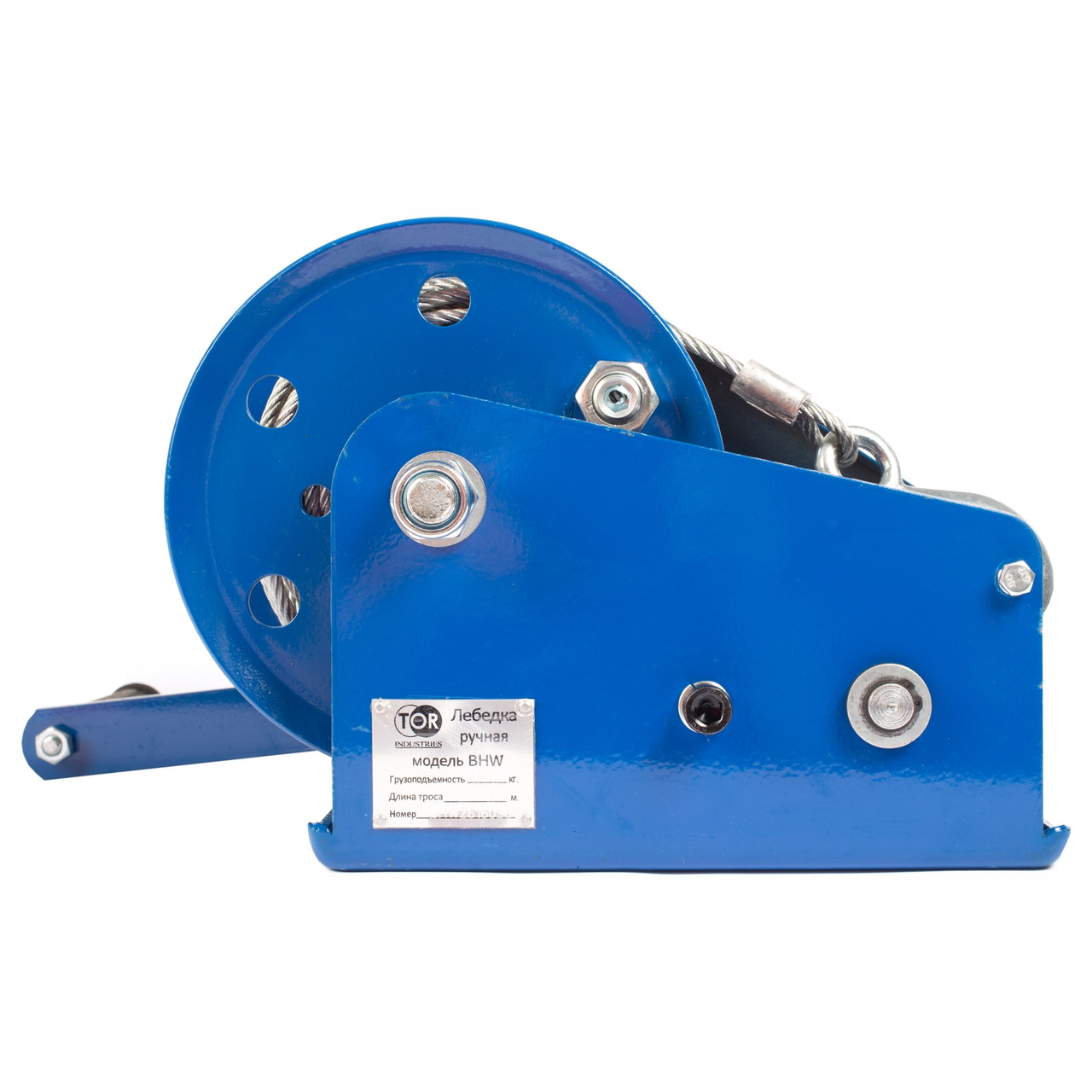 Лебедка ручная барабанная TOR ЛБ-2600 (BHW) 1.17т 20м 11315