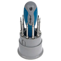 Отверточная рукоятка с битами RemoColor для точных работ 11 предметов 33-1-250