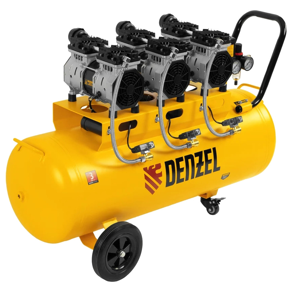 Компрессор DENZEL безмасляный 100л 58028