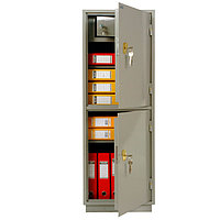 Металлический двухсекционный бухгалтерский шкаф КБС-032т