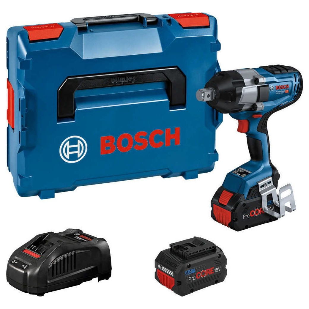 Бесщеточный аккумуляторный ударный гайковёрт Bosch GDS 18V-1050 Professional BITURBO 06019J8522, фото 1