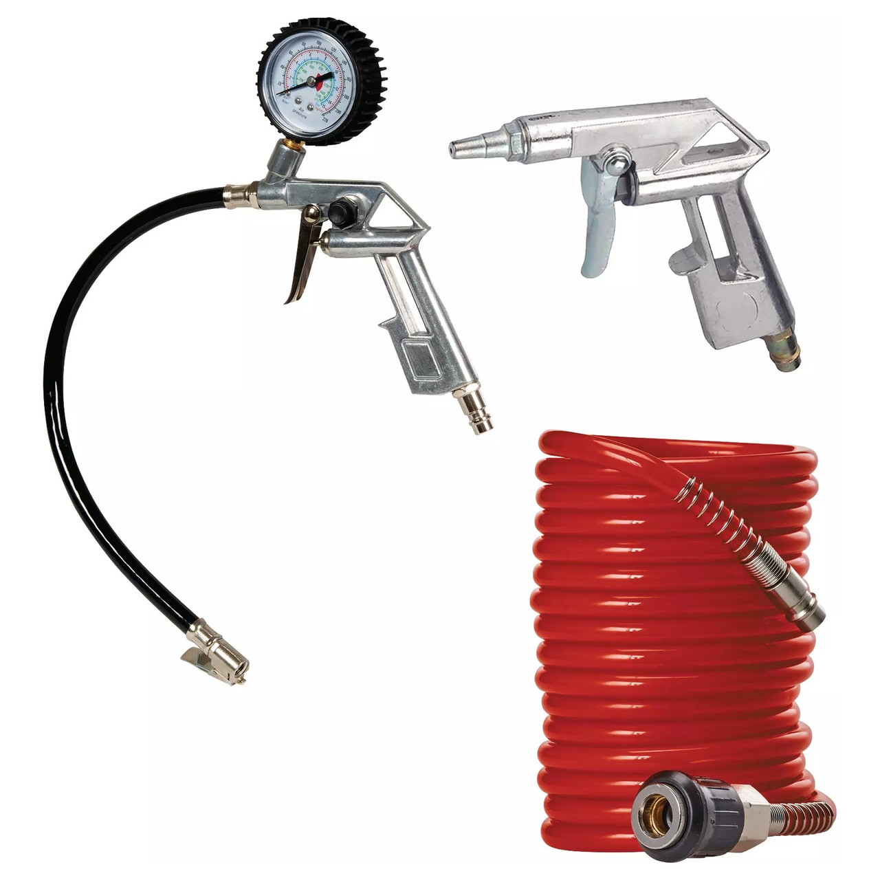 Набор аксессуаров для накачки шин Einhell Druckluftset 3шт. 4132741, фото 1