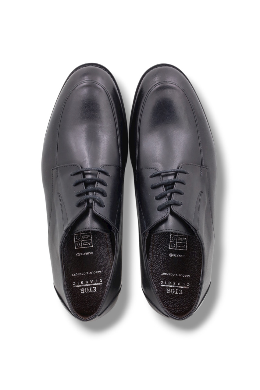 Классические мужские туфли из натуральной черной кожи "Этор" - фото 1 - id-p128297138