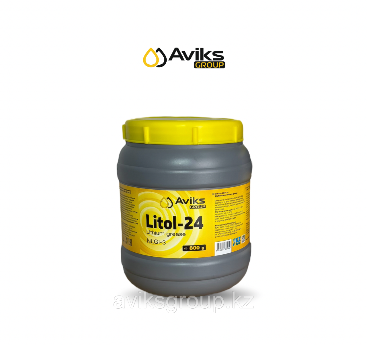 Смазка Литол-24, баночка 0,8 кг (6 штук в коробке), фото 1