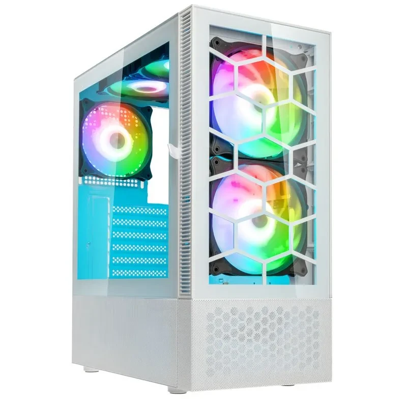 Корпус ПК без БП Kolink Observatory MX Glass ARGB Midi Tower Case - White PGW-CH-KOL-115, фото 1