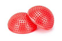 Полусфера массажно-балансировочная Original FitTools (набор 2 шт.) (Красный)