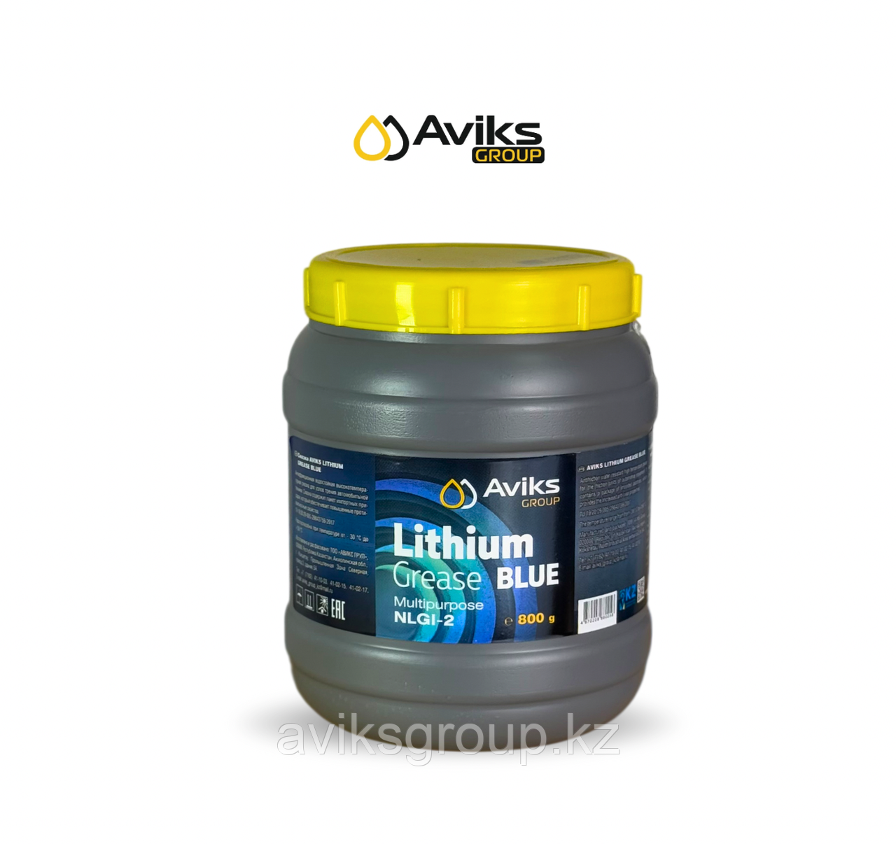 Смазка Aviks Lithium Grease Blue ,Банка 2 кг (6 штук в коробке), фото 1