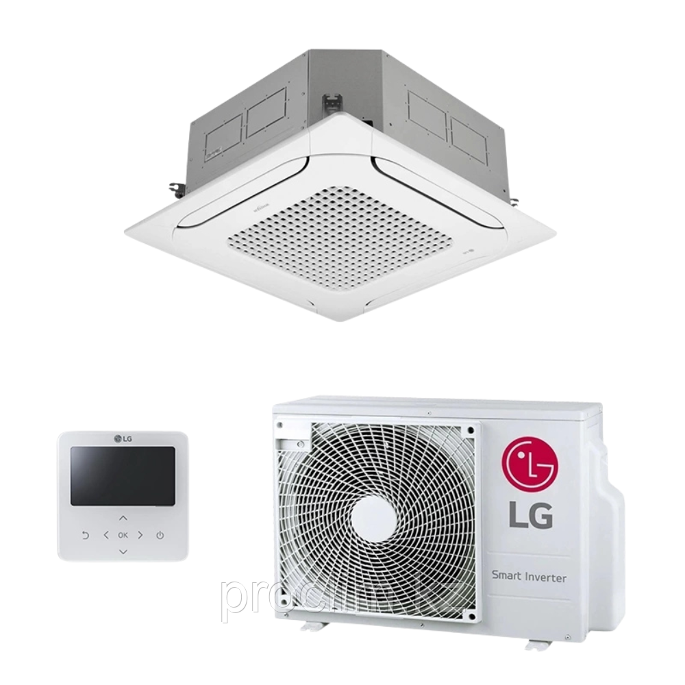 Кассетный инверторный кондиционер 4-х поточный LG CT18R