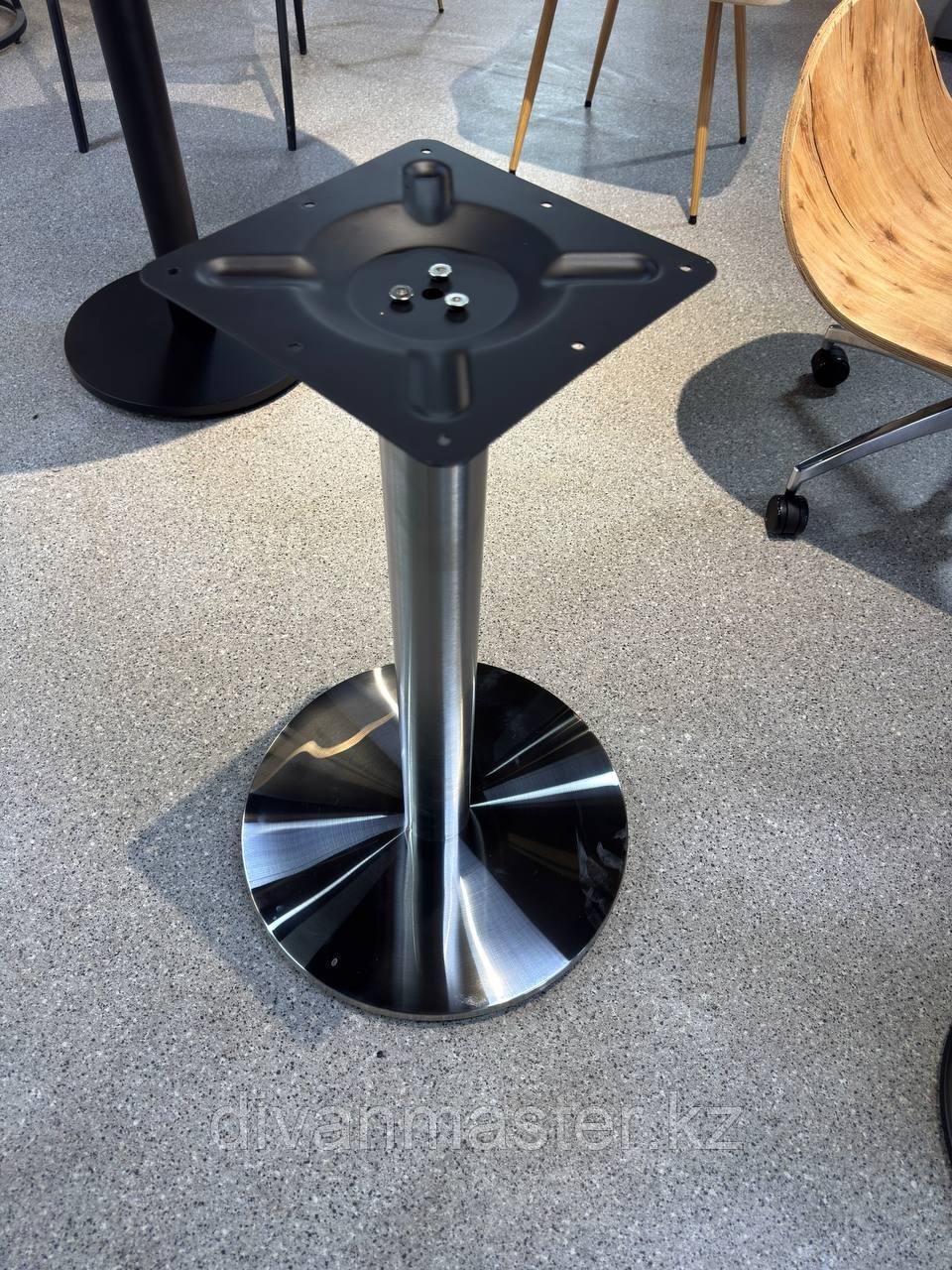 Подстолье для стола, сатин хром