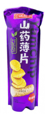 Чипсы YamChip из ямса со вкусомжареных крылышек и мёда (фиолетовые), 90 г \Китай