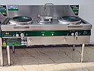 WOK (Вок) плита газовая промышленная 2 конфорочная., фото 3