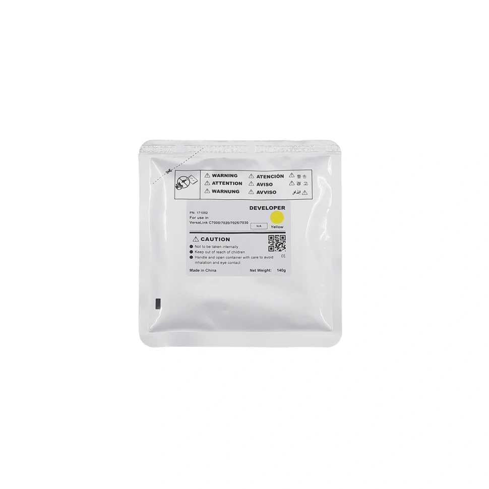Девелопер, CET, CET171052, Жёлтый, Для копиров XEROX VersaLink C7000/C7020/C7025/7C030, 140г., 400000 стр., фото 1