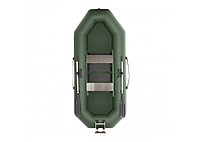 Лодка "Шкипер - 280 нт" зеленый. Натяжное + реечная слань/для моторов мощностью до 2,5 л.с.Тонар