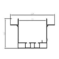 Профиль алюминиевый для лент SC-10A Черный 3,2