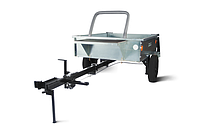 ТПМ-500-1 ПРЕМИУМ МОБИЛ К Прицеп для мотоблока оцинкованный (500 кг., тормоз, колеса 4*10, габариты кузова