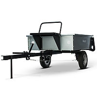 ТПМ-500-1 ПРО МОБИЛ К Прицеп для мотоблока оцинкованный (500 кг., тормоз, колеса 4*8,0, габариты кузова