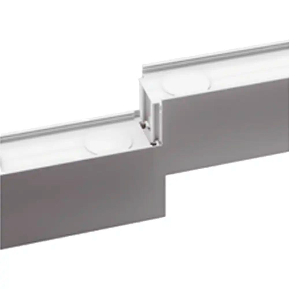 Профиль алюминиевый + пластиковый рассеиватель