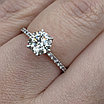 Сертификат GIA, золотое кольцо, размер 17, с бриллиантом 1,01Ct SI1/L VG, 0.12Ct SI1/G, EX-Cut, фото 8