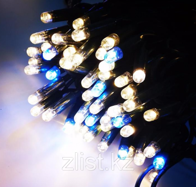 ГИРЛЯНДА СВЕТОДИОДНАЯ "НИТЬ" - 10 МЕТРОВ, 80 ЛАМПОЧЕК, СИНИЙ СВЕТ, СВЕТИТ ПОСТОЯННО, фото 1