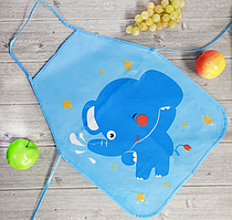 Фартук детский с слоником голубой