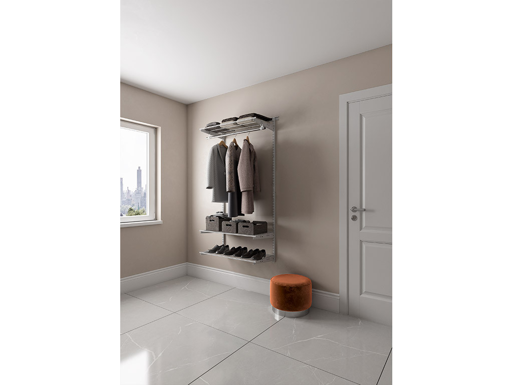 ГАРДЕРОБНАЯ СИСТЕМА OPTIMA БЕЛАЯ, фото 1