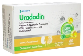Uradadin Vitacare (Урадарин) для поддержания работы мочевыводящих путей 60шт