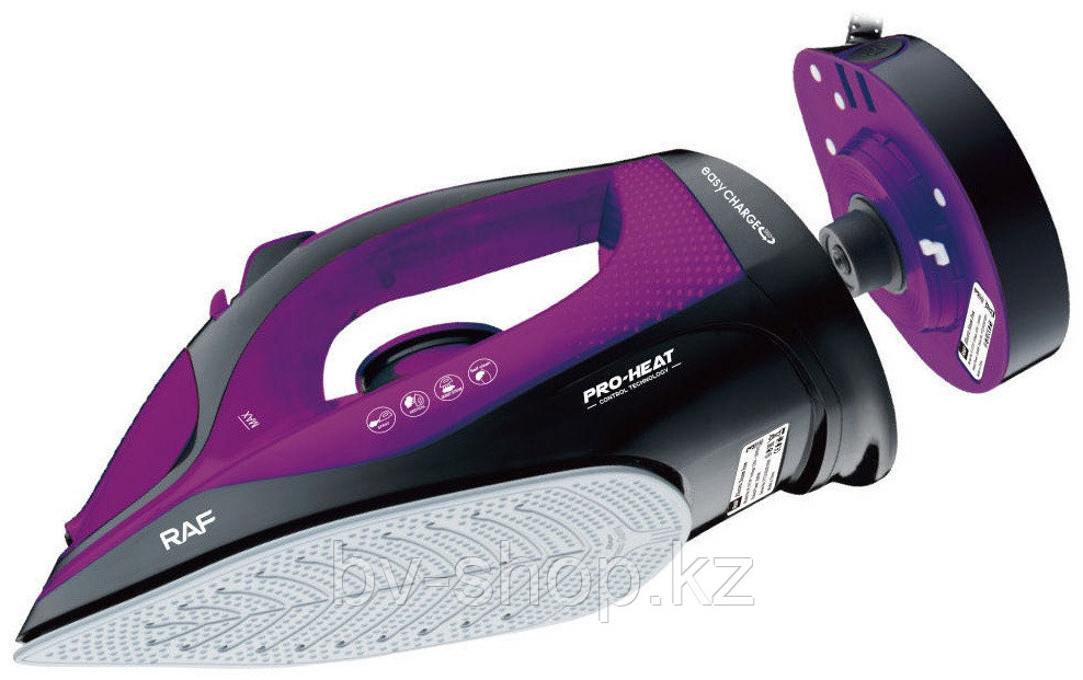 Утюг RAF R.1273P черный, фиолетовый, фото 1