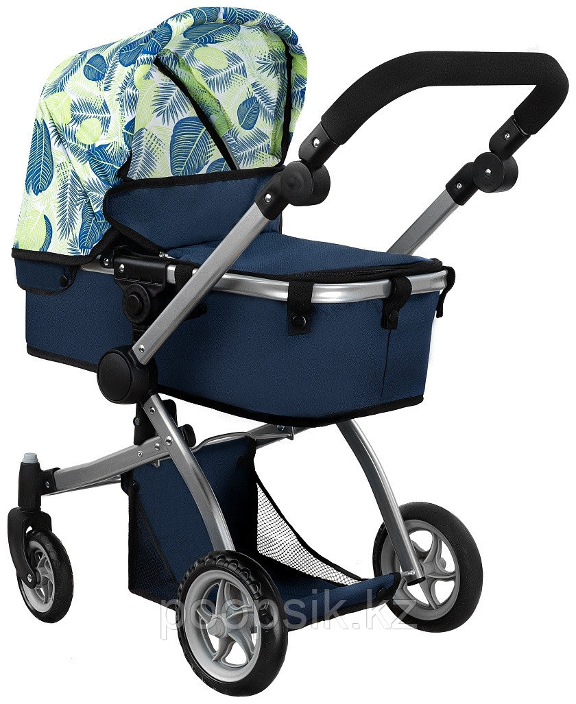 Коляска Pituso Deep Blue Листочки