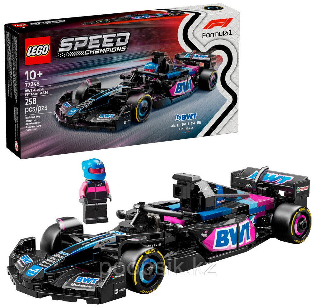 Конструктор LEGO LEGO Speed Champions Болид BWT Alpine F1 Team, деталей 258 шт
