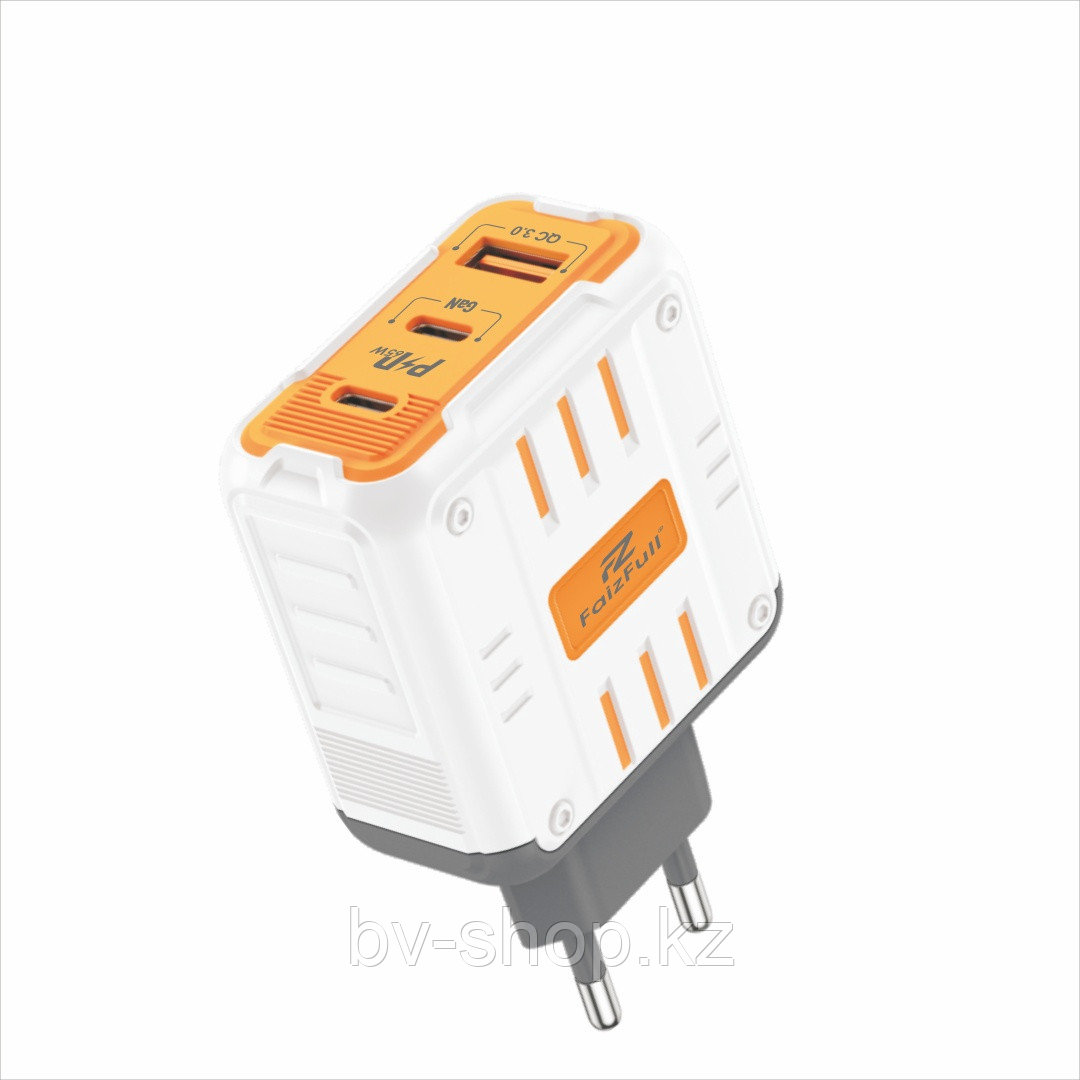 Зарядное устройство FaizFull FC188 USB, USB Type-C белый, фото 1