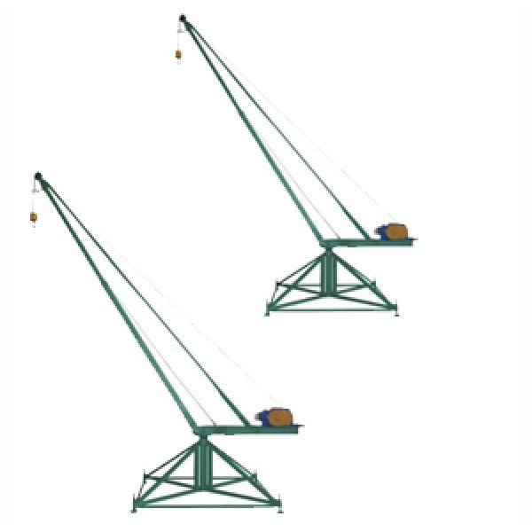 Кран стреловой поворотный "МАСТЕР" 320 кг 80 м с противовесами, фото 1