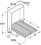Складная кровать, Häfele Teleletto Style, фото 4