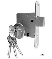 ОМЕГА ЗВ1 замок врезной  цилиндровый без ручки (коробка 30 шт.)