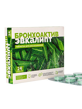 Витамир ( Vitamir ) Эвкалипт Бронхоактив, поддержка дыхательной системы и облегчение дыхания, 24 таблетки