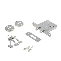 ОМЕГА ЗВ8-4-2Р замок сувальдный без ручки  2-х ригельный 3 ключа (коробка 30 шт.)